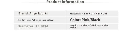 Adjustable Telescopic Foam Roller for Home Fitness & Muscle Relief